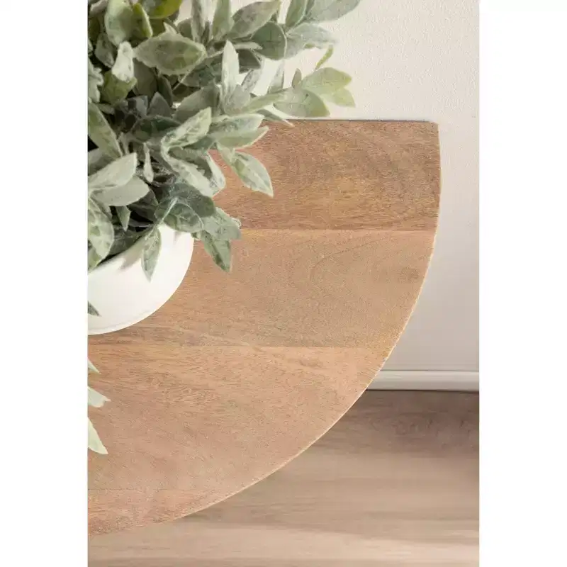 Kate and Laurel Reid Ribbed Floating Side Table, 20x11x6, Natural