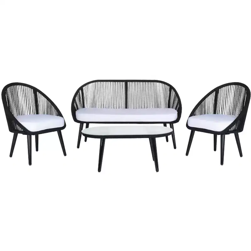 Halcott 4 Piece Living Set - Indoor/Outdoor - PAT7526 - Safavieh