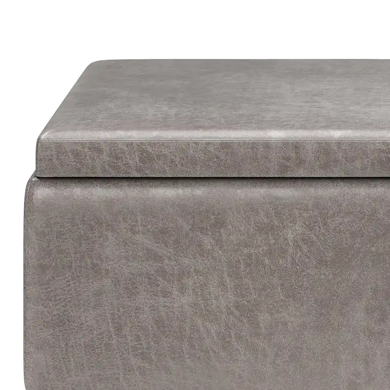 WYNDENHALL Ethan 34 inch Wide Mid Century Modern Rectangle Table Ottoman