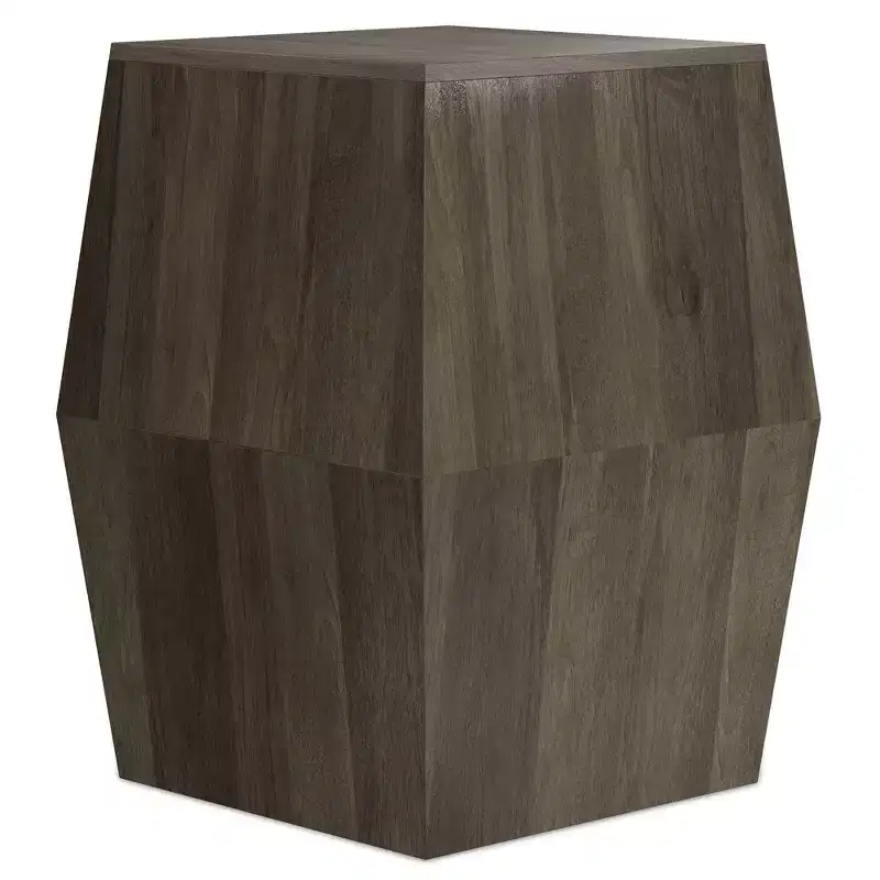 Oaklynn SOLID MANGO WOOD 16 inch Wide Irregular Contemporary Side Table,Fully Assembled
