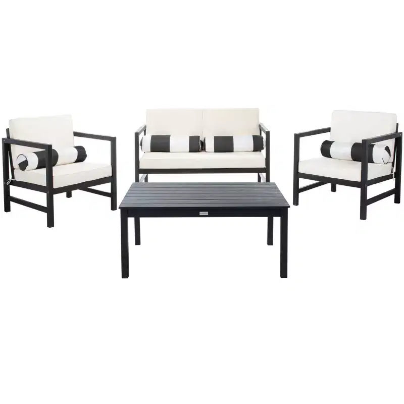 Montez 4 Piece Patio Set - Indoor/Outdoor - PAT7030 - Safavieh