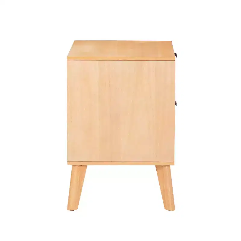 Linon Reid 2 Drawer Nightstand Natural