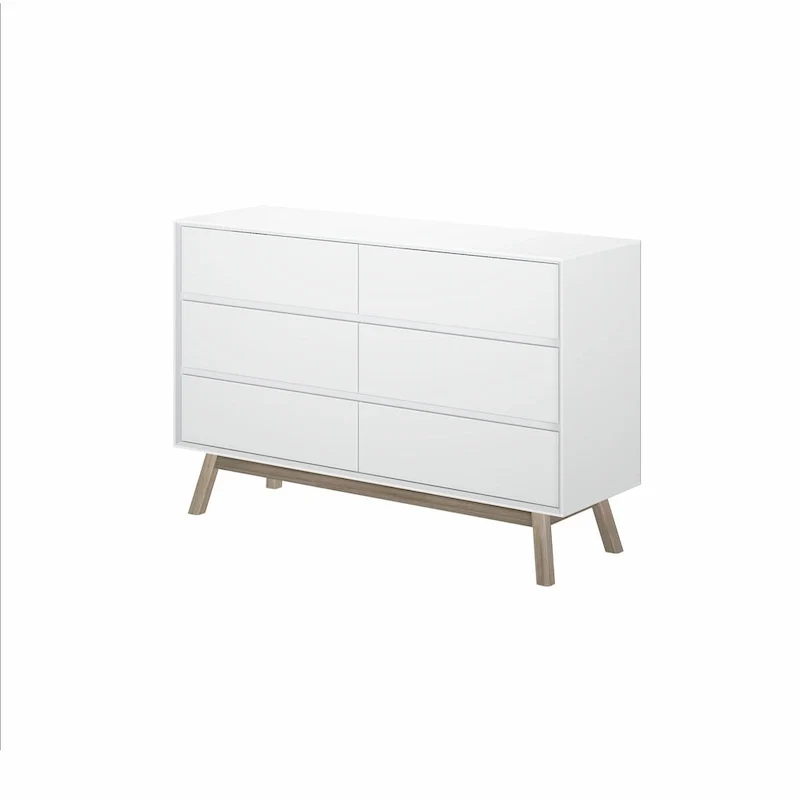 Plank and Beam Mid-Century Modern 6-Drawer Dresser