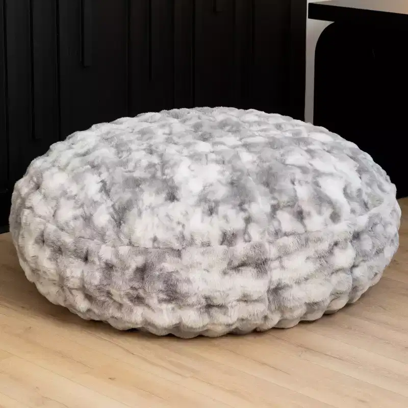 Raven-Symon Home Lil' Cuddler Cocoon Jr Kids Faux Fur Bean Bag Crash Pad & Lounger
