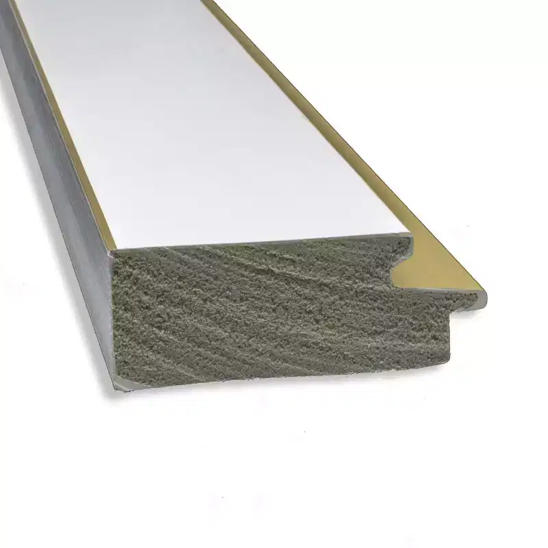Amanti Art 33"x27" Non-Beveled Eva Bathroom Wall Mirror: White, Gold Frame, Modern Vanity Wall-Mount