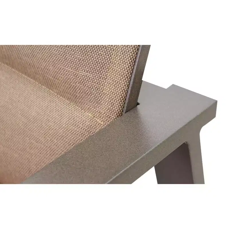 Courtyard Casual Madison Balcony Padded Sling Swivel Stool Alum frame in powder coating