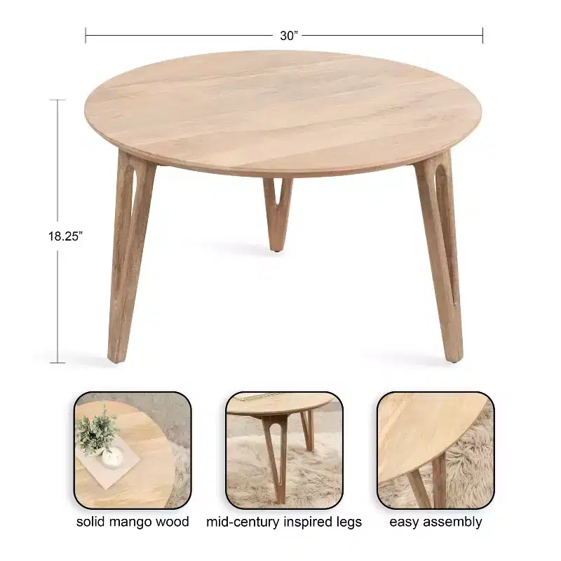 Kate and Laurel Kershaw Round Coffee Table