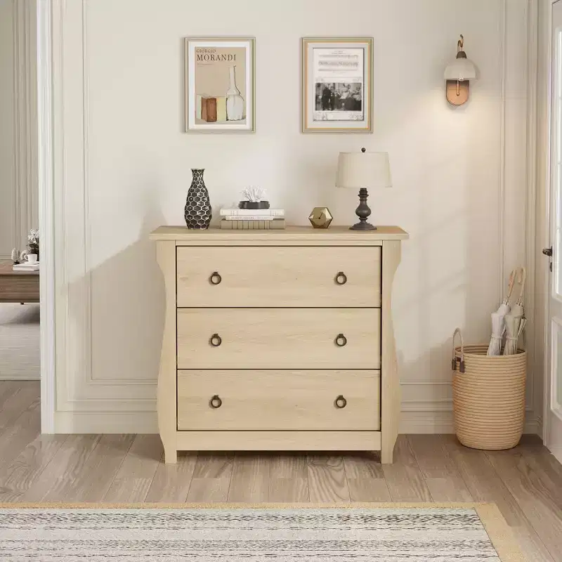 3 Dresser for Bedroom, 29.3 Tall Drawer Dresser with Storage Freestanding, Wooden Closet Storage Chest for Living Room