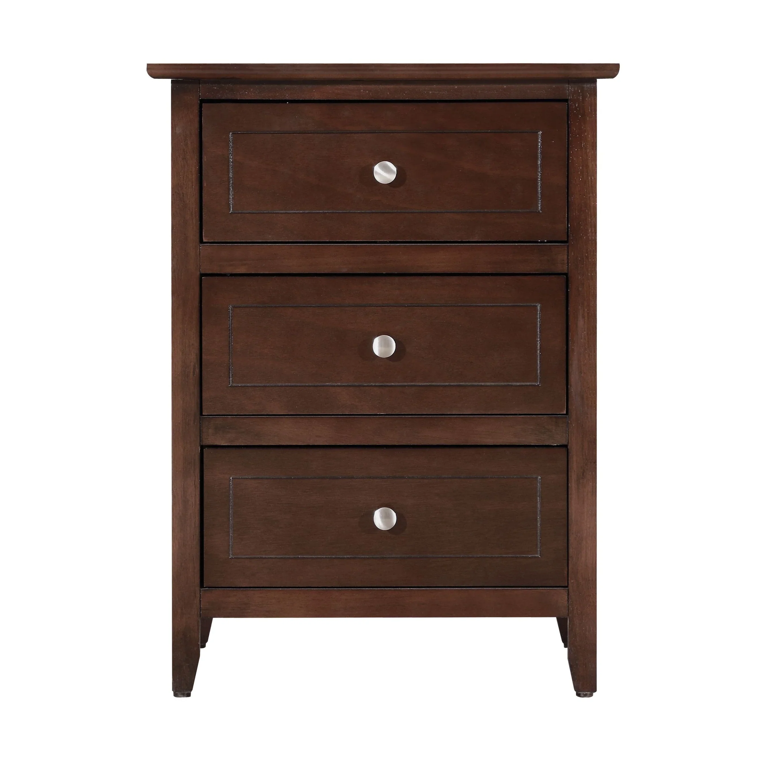 Daniel 3-drawer Transitional Wooden Nightstand