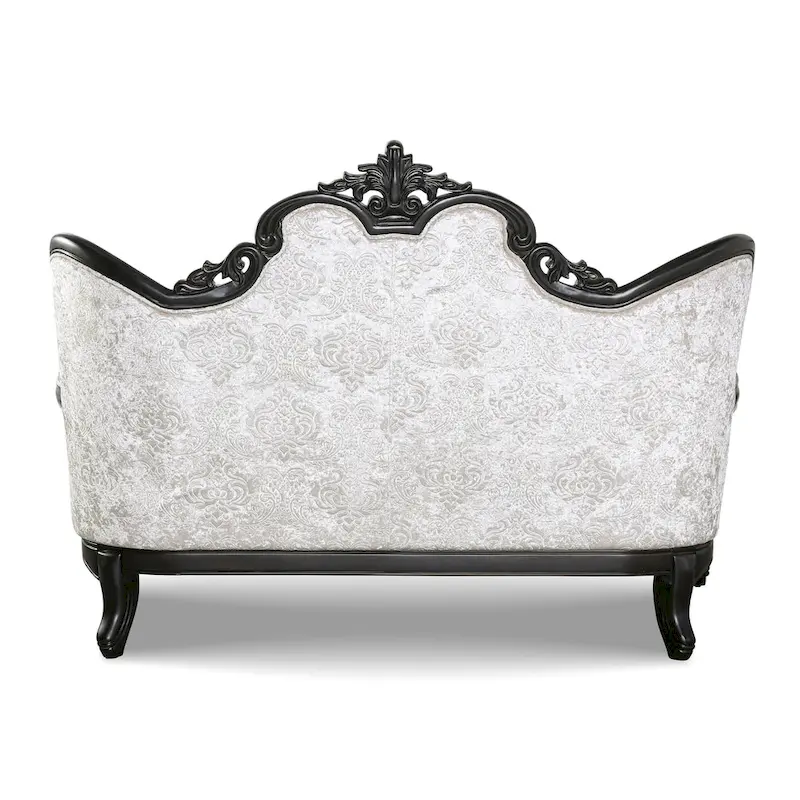 Furniture of America Clarissa Traditional Sofa Set with Button Tufted Back and Accent Pillow