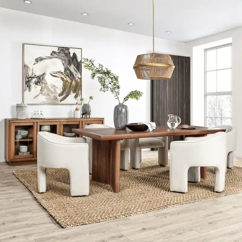 Selena 84 Mango Wood Dining Table in Umber - 84Wx40Dx30H