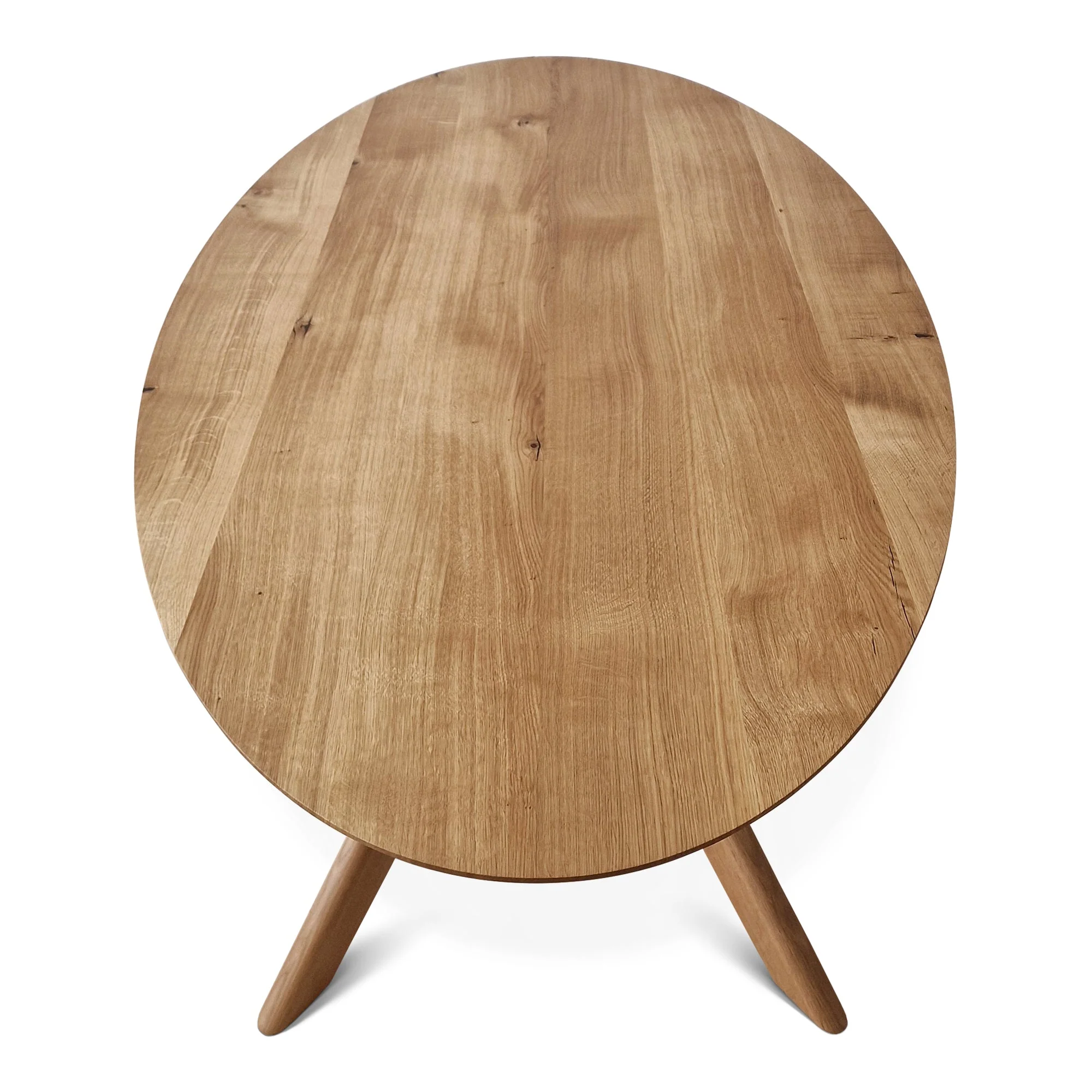 Oval Dining Table in Solid Oak - Introducing our handcrafted round oak dining table - a stunning addition to any home - Made from solid wood this