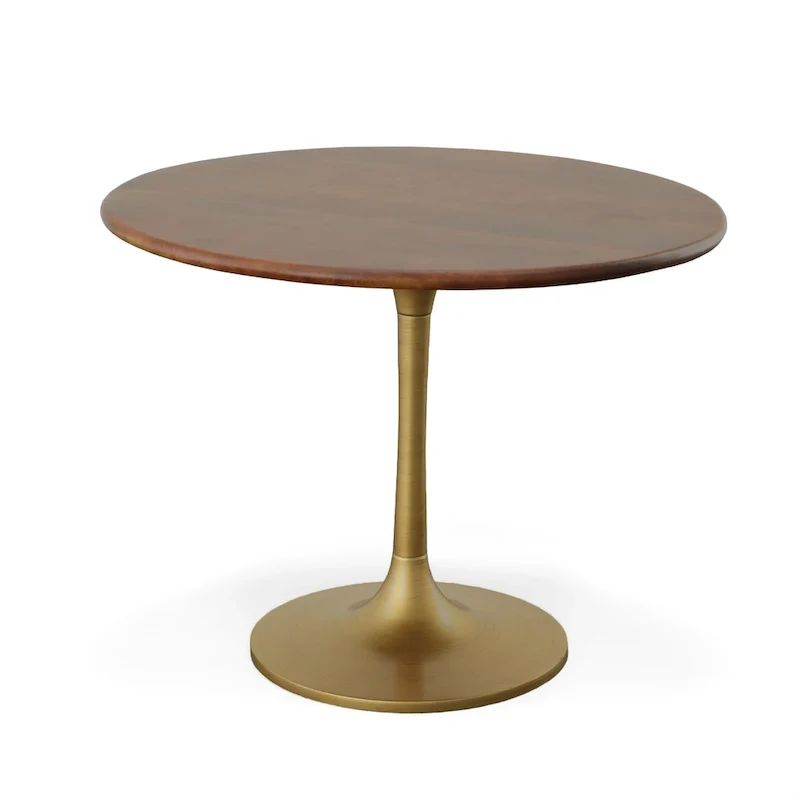 Carolina Living Alden Wood Top 40 Round Dining Table