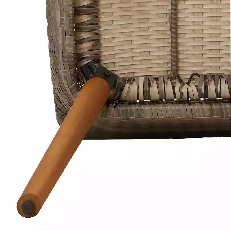 vidaXL Garden Chair 2 pcs 62.5 x 55 x 82 cm Poly Rattan