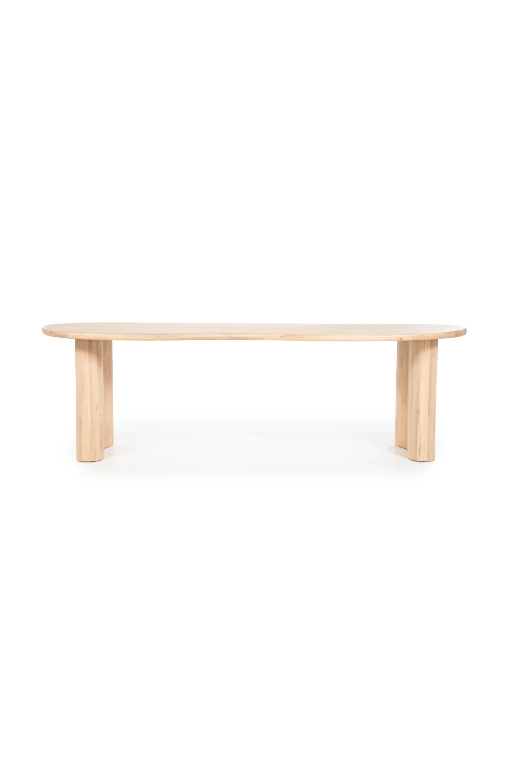 Natural Varnished Oak Organic Dining Table