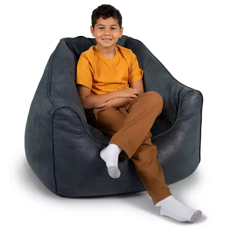 Hug Bean Bag Chair - Vegan Suede, Teens and Adults