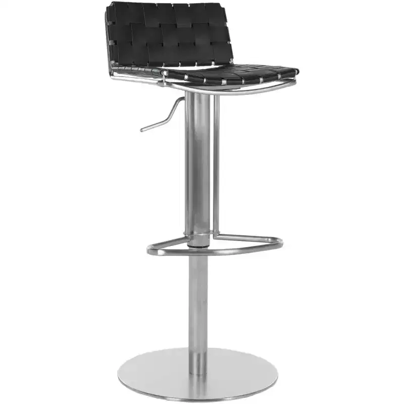Gas Lift Swivel Bar Stool, Black