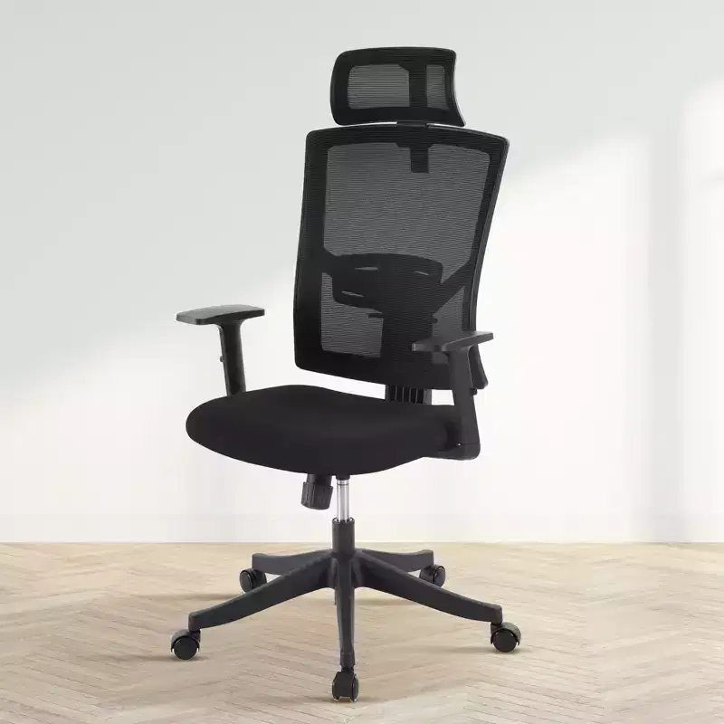 Ergonomic High Back Office Chair, Dynamic Lumbar Support, Adjustable Headrest, High Back Recline, 350 lbs Capacity, for Home, Office