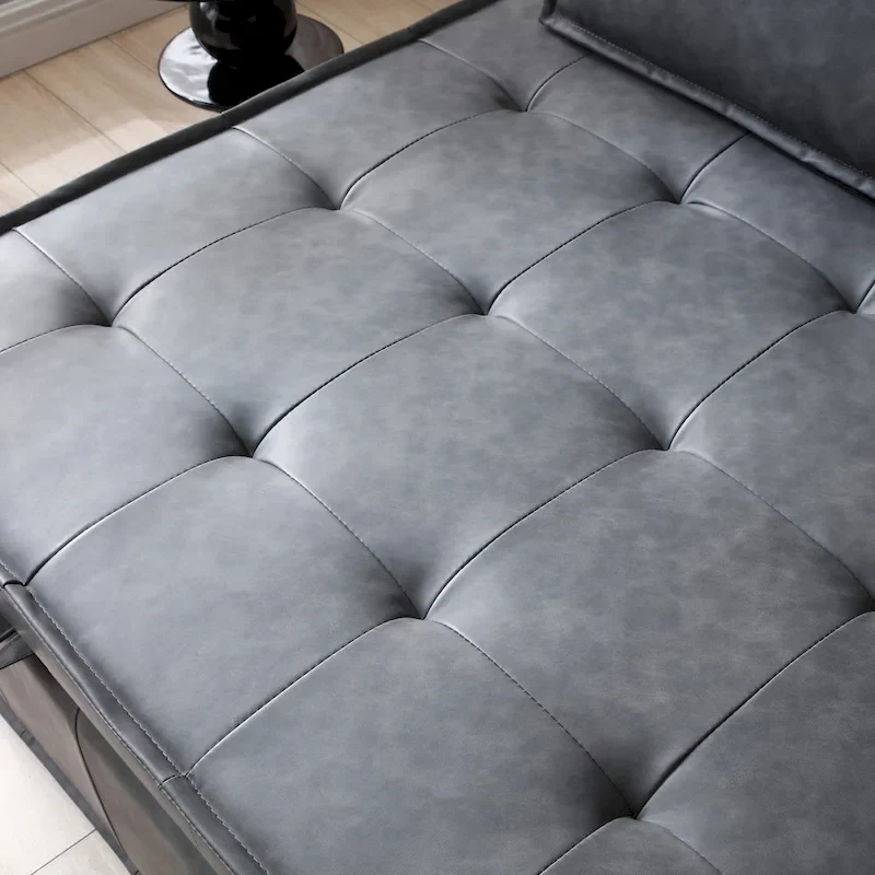 Convertible Ottoman Sofa Bed with Removable Backrest