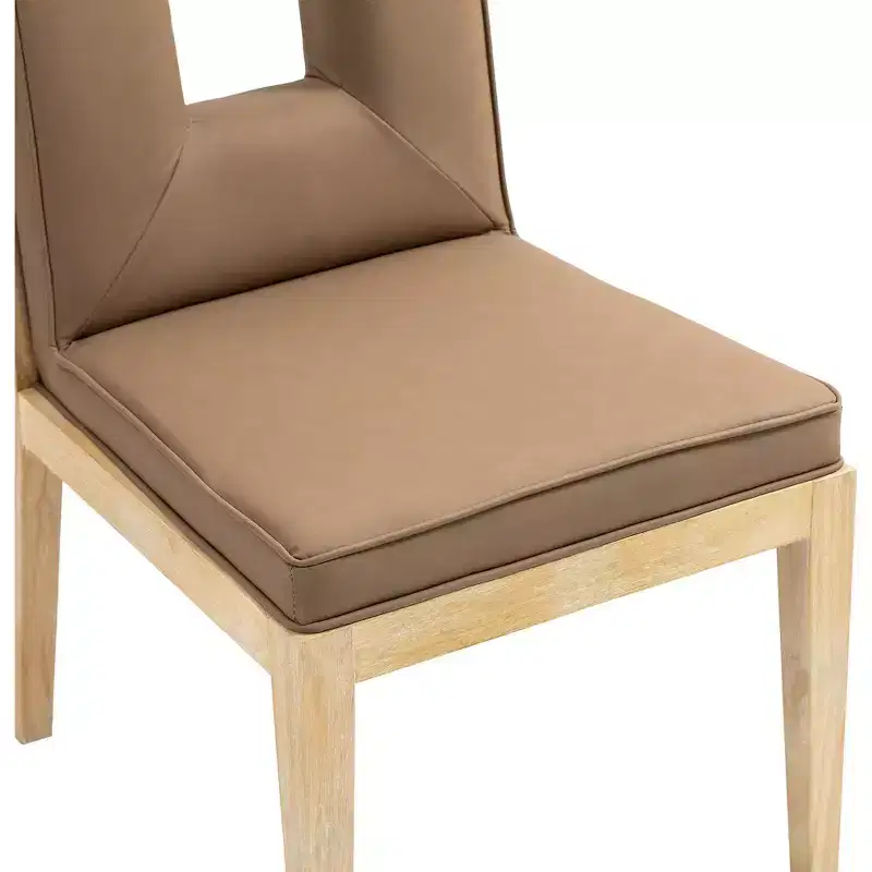 Meridian Furniture,Gwendolyn Vegan Leather Dining Side Chair, Set of 2