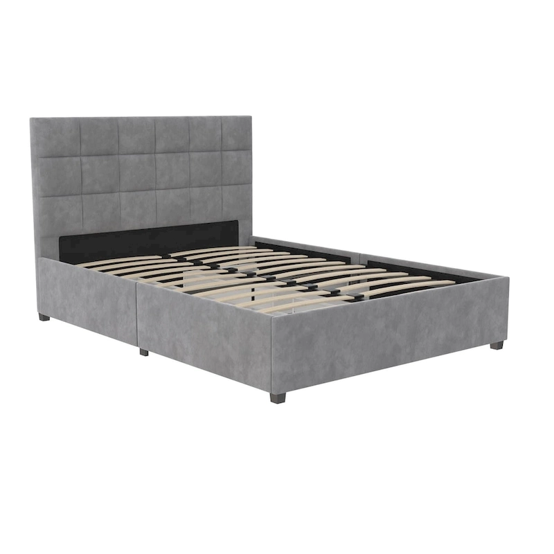 CosmoLiving Serena Upholstered Bed with Drawers
