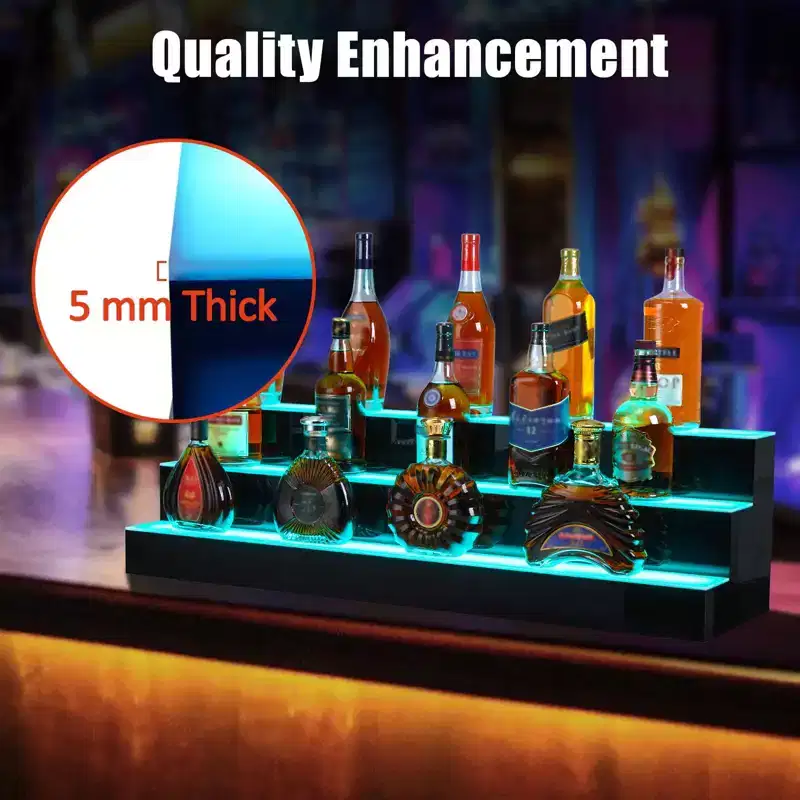 Wall-Mounted 3 Layers 60 Inches Display with Remote Control - Dynamic Led Lighting