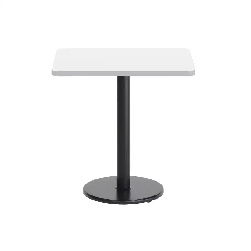 Flash Furniture 24'' x 30'' Rectangular Laminate Table Top with 18'' Round Table Height Base