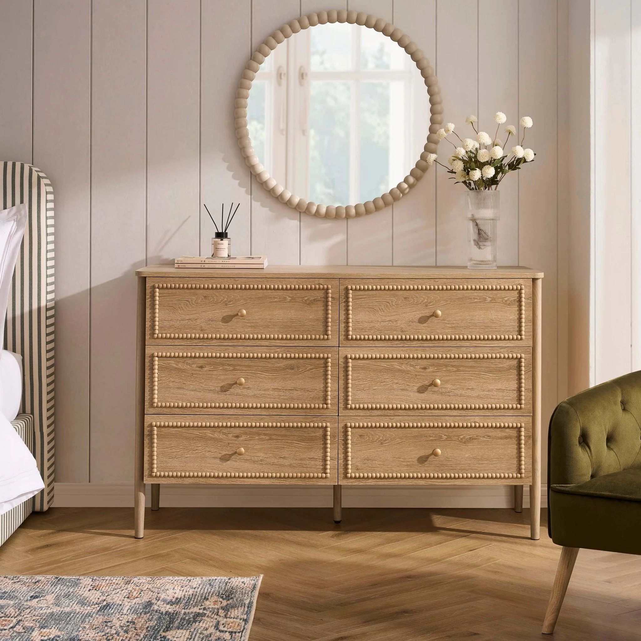 6 Drawer Chest - Light Wood