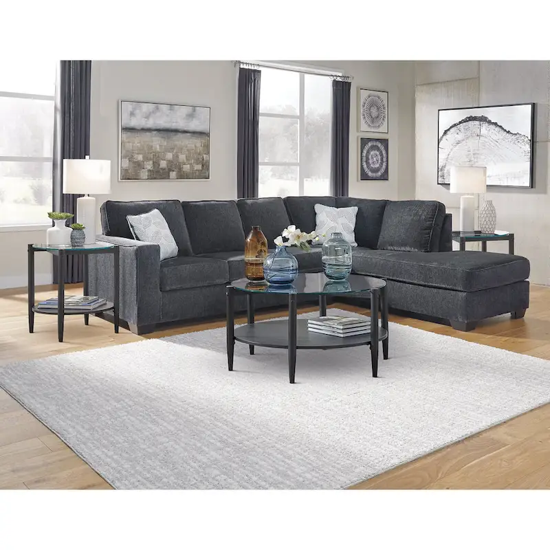 Signature Design by Ashley Altari 2-Piece Sleeper Sectional with Chaise - 110W x 90D x 37H