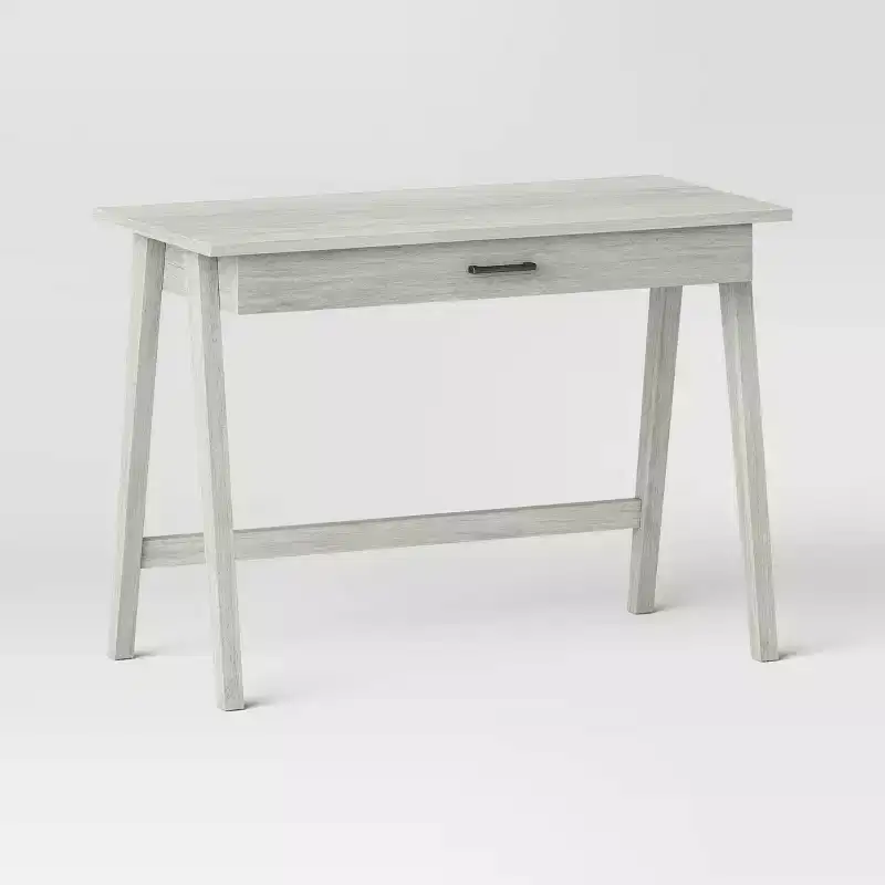 Hardwood Writing Desk with Single Large Drawer for Small Spaces