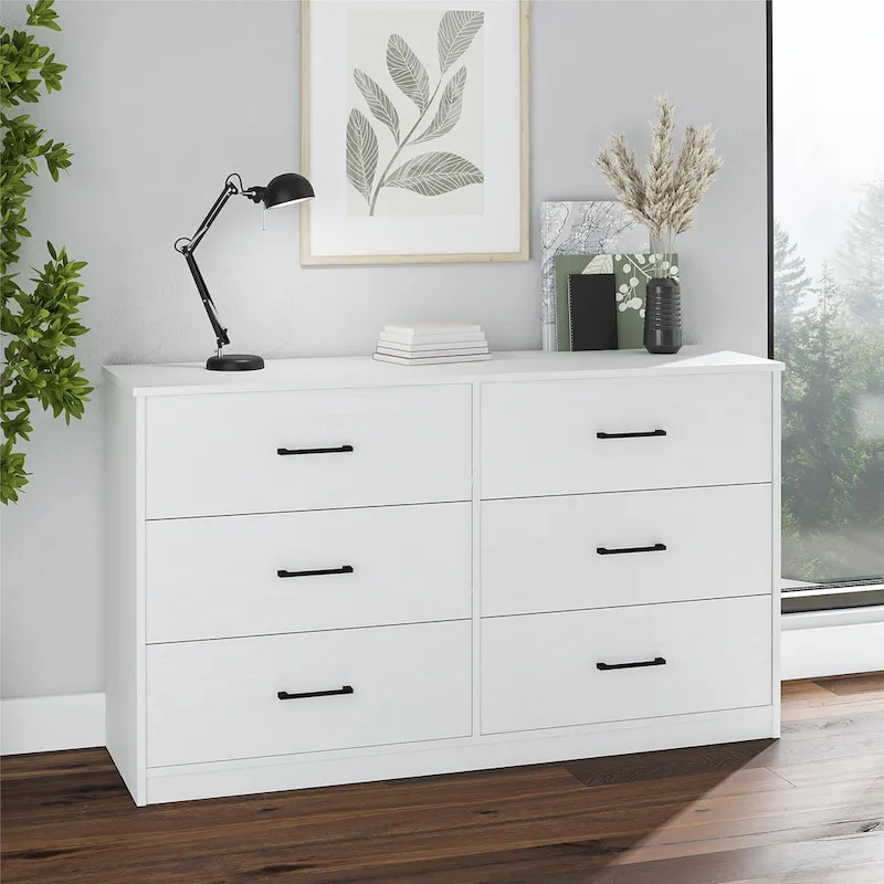 Wide 6 Drawer Dresser