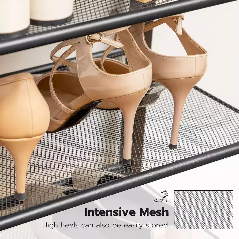 Metal Shoe Rack 8-Tier 53.9''H x 29.5''W x 11.8''D