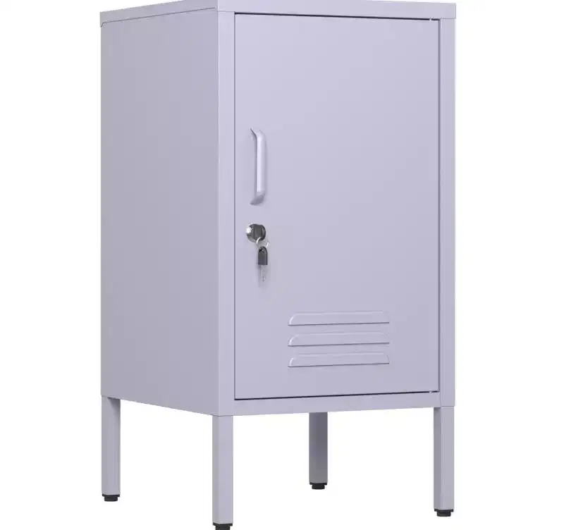 Metal Single-Door Storage Cabinet Desk Side Table Minimalist Coffee Table Cabinet Suitable for Bedrooms