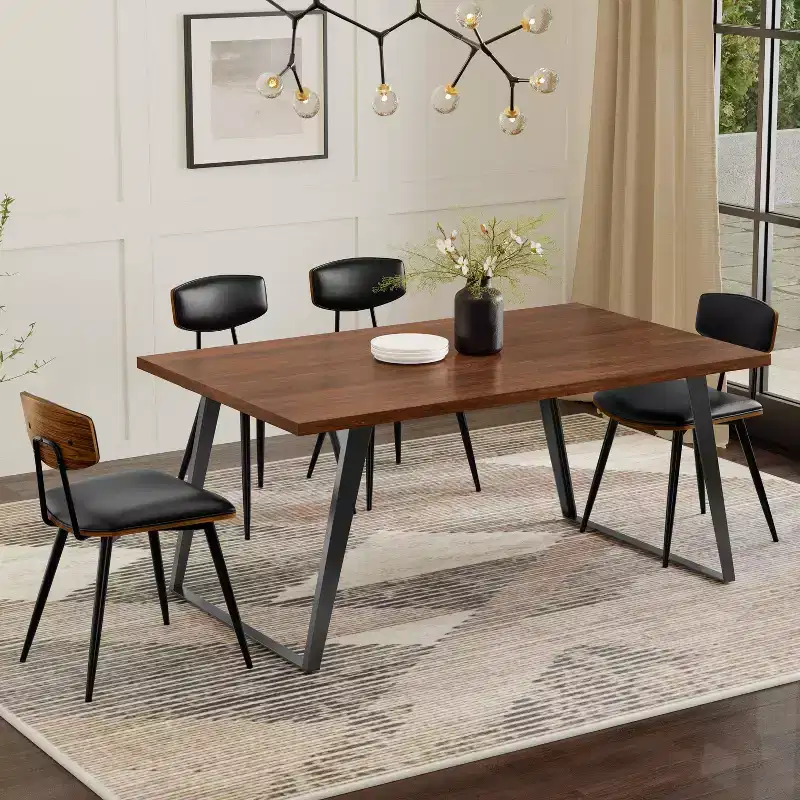 Mitchell 66 x 40 inch Rectangle Modern Industrial Dining Table
