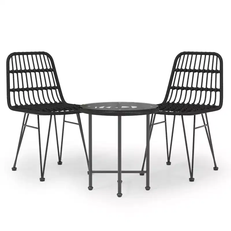 vidaXL Outdoor Dining Set in Poly Rattan