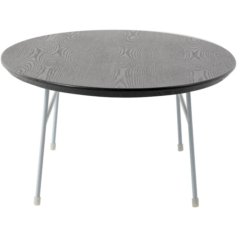 Modern Oval Accent Coffee Table with Powder-Coated Steel Frame for Living Room, Bedroom & Home Office