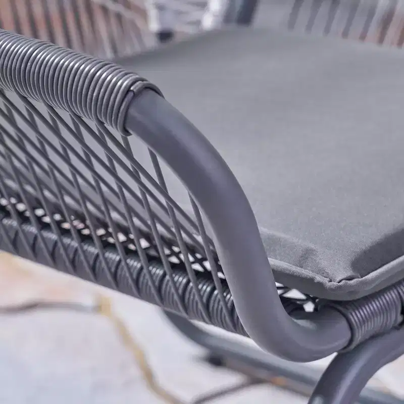 Milan 2pk Steel Club Chairs - Gray/White - Christopher Knight Home: Wicker Patio Accent Seating, Water-Resistant