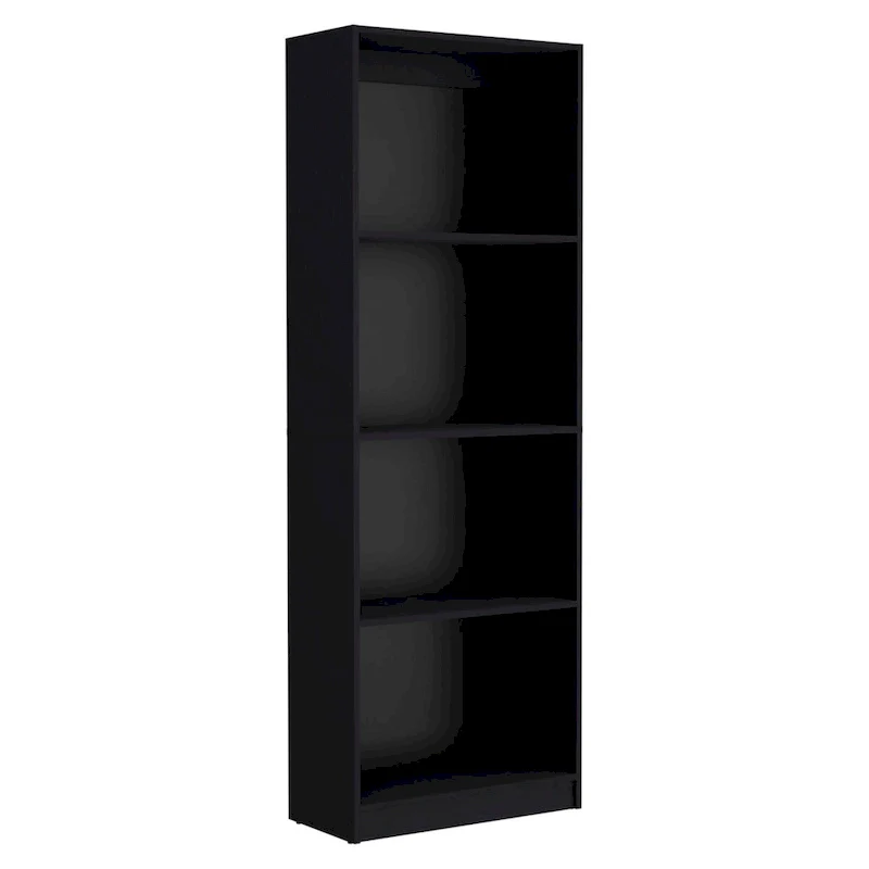 74 Wide 5-Shelf and Cabinet Bookcase