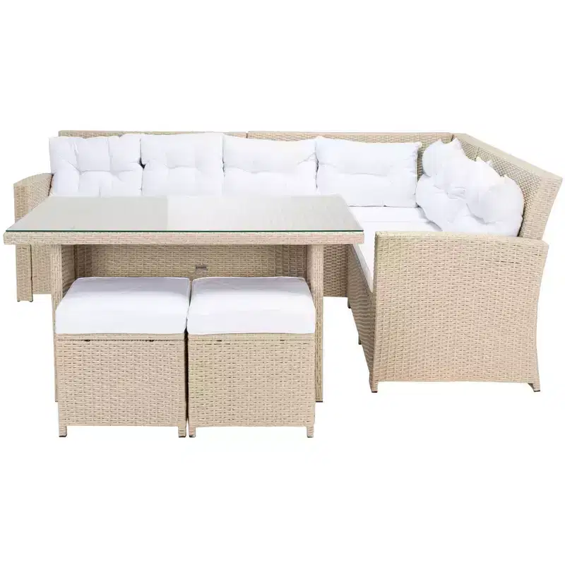 Miki 6 Piece Corner Seating Set - Indoor/Outdoor - PAT7708 - Safavieh
