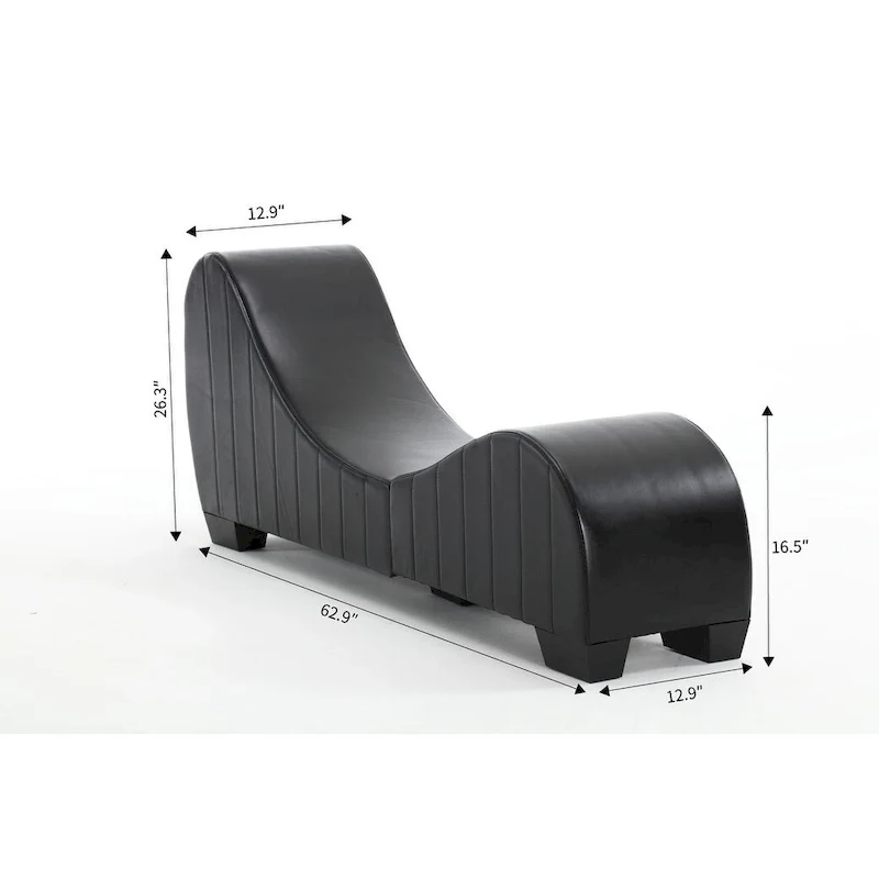 Modern Faux Leather Curved sofa