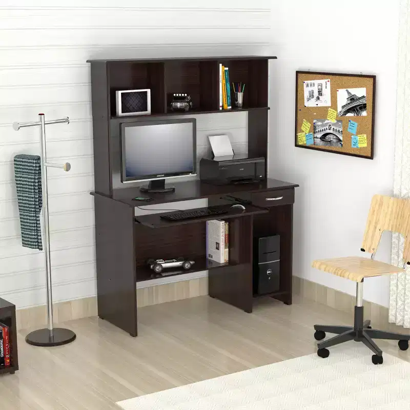 Computer Work Center with Hutch - Inval