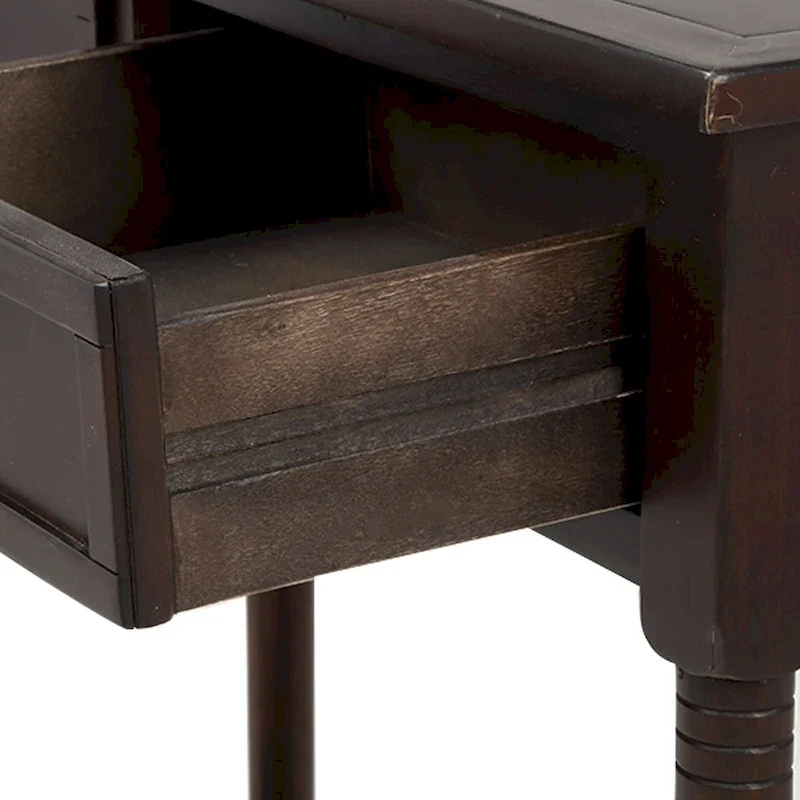 Modern Console Table with Two Drawers and Bottom Shelf