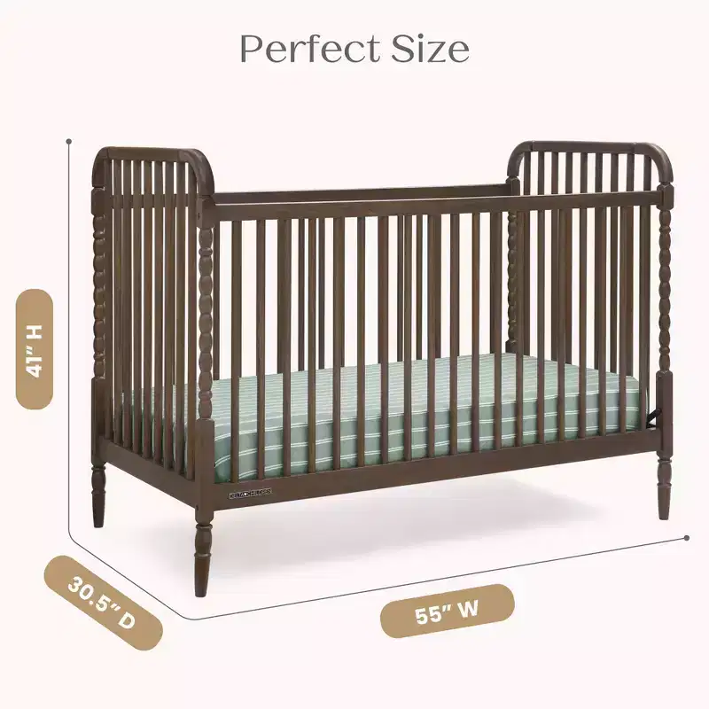 Wood 4-in-1 Convertible Baby Crib 55''W x 30.5''D x 41''H