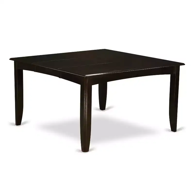 Parfait Dining Room Set Dark Cappuccino Square Gathering Table With Chairs Modern