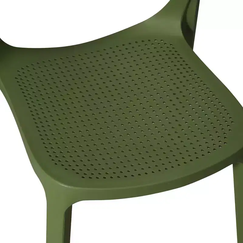 WestinTrends Playa Modern Stackable Plastic Resin Patio Dining Side Chair (Set of 2)
