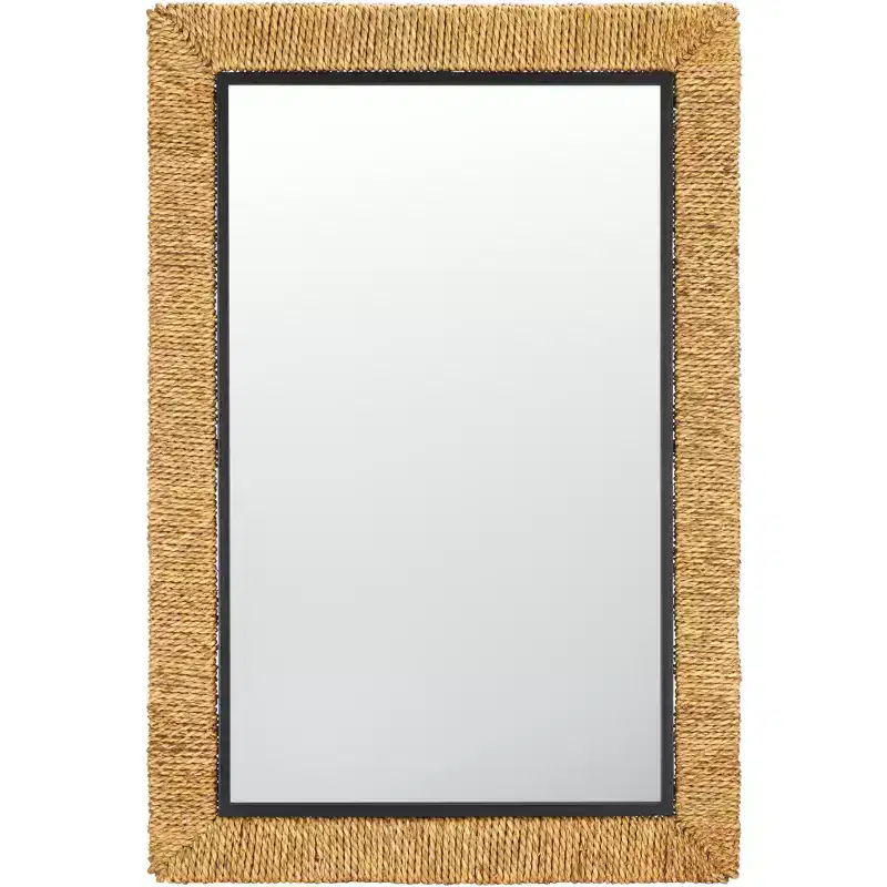 Amelda Mirror - 24.41 x 36.22 - MRR9017 - Natural/Black - Safavieh