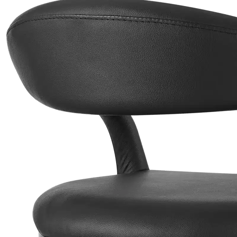 Armen Living 26 Ramona Iron and Faux Leather Counter Height Barstool