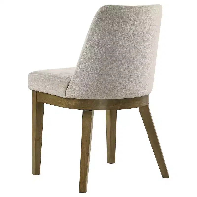 Coaster,Castlewood Upholstered Dining Side Chair Brown Oak (Set of 2)