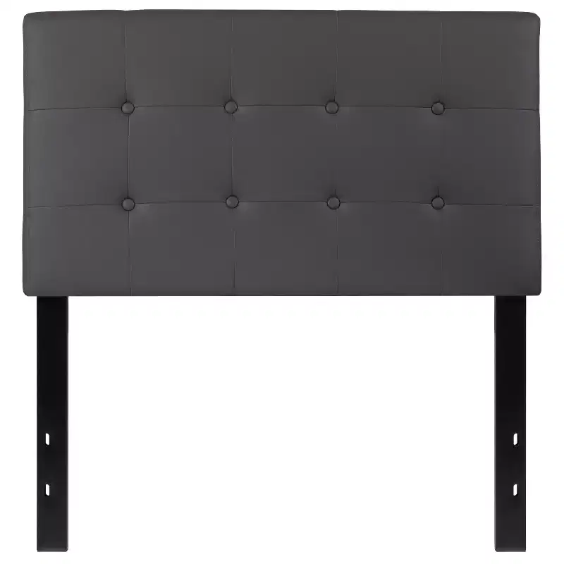 Emma and Oliver Button Tufted Upholstered Headboard