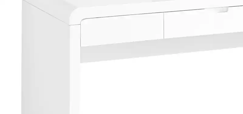 47.25 Office Desk - Glossy White